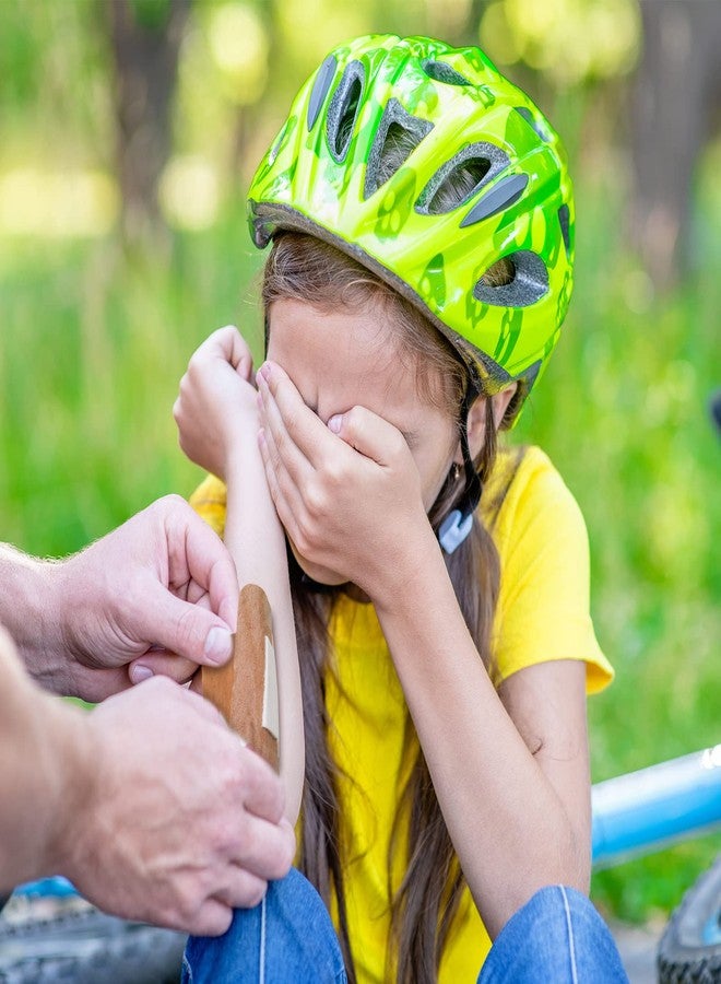 تيلينغ تيلينج 50 قطعة ضمادات لاصقة بنية كبيرة جدًا 4 × 4 بوصة ضمادات قماش مرنة للجروح لوازم تضميد الجروح وسادات غير لاصقة بالجملة للعناية بالجروح ضمادات الجلد (بني) - Image 4